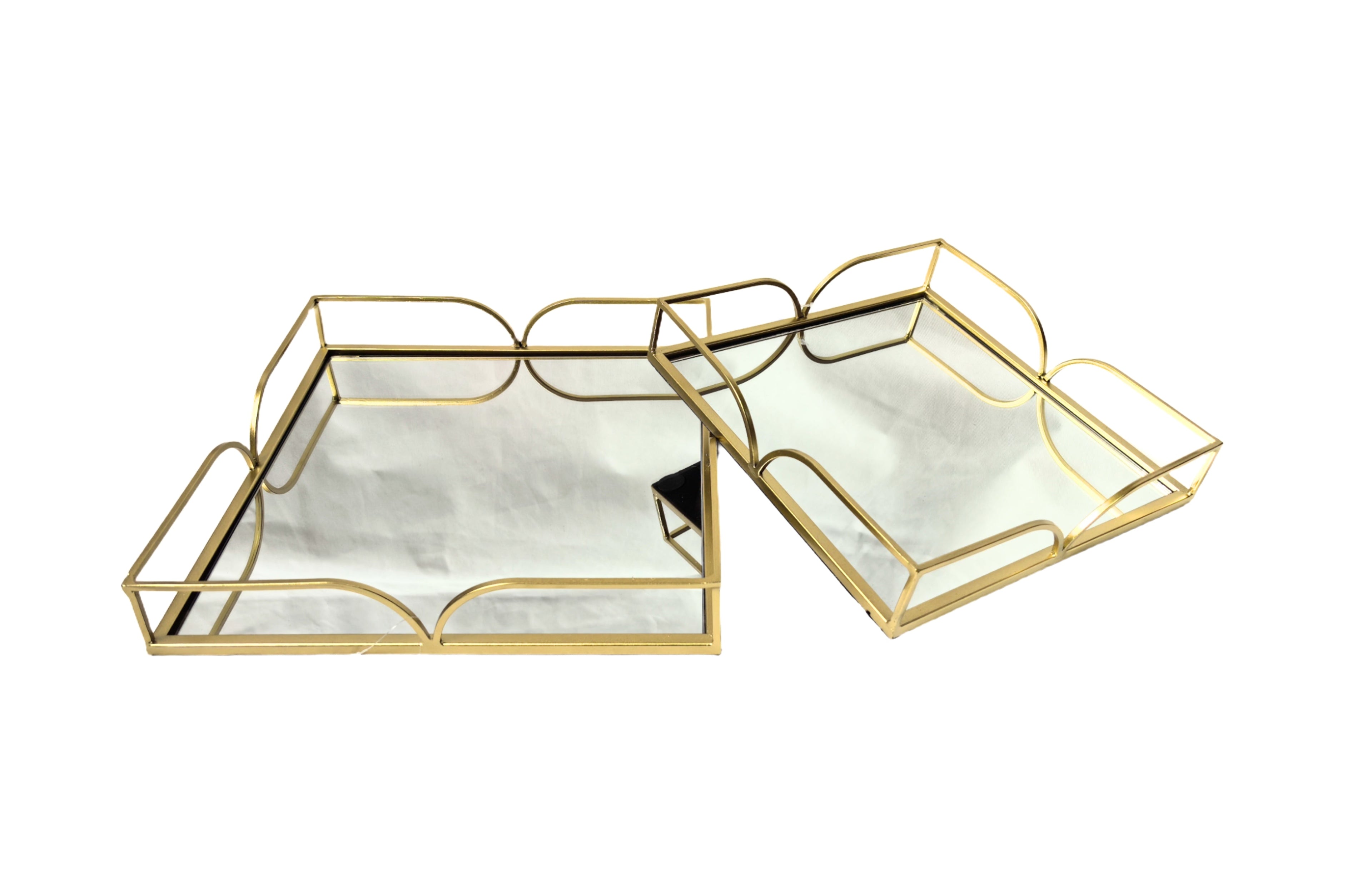 Willow Square Tray - Small - Gold