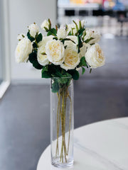 Clear Cylinder Flower Vase 40cm V292-HD-VASE-CLRCYLINDER-40CM