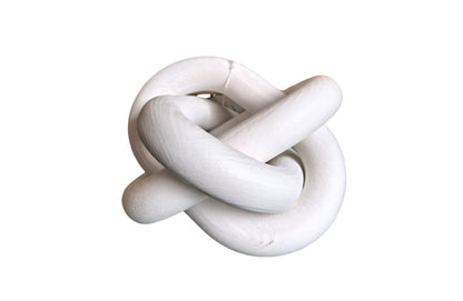 Wooden Knot Link Decor - White V292-HD-WOOD-KNOT-WHITE