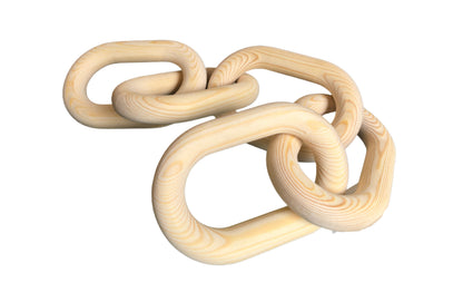 Wooden Chain Link Decor - Natural V292-HD-WOOD-LINK-NATURAL