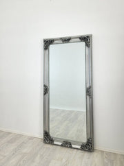 Deluxe French Provincial Ornate Mirror - Antique Silver - 90cm x 170cm V292-M-DLUX-M-SILVER