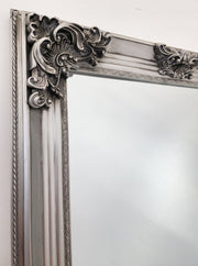 Deluxe French Provincial Ornate Mirror - Antique Silver - 90cm x 170cm V292-M-DLUX-M-SILVER