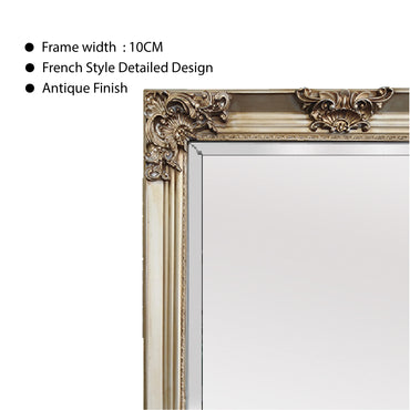 Deluxe French Provincial Ornate Mirror - Champagne - X large 210cm x 110cm V292-M-DLUX-XL-CHAMP
