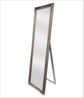 French Provincial Ornate Mirror - Antique Silver - Free Standing 50cm x 170cm V292-M-FR-FS-SILVER
