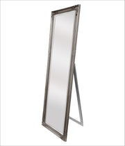 French Provincial Ornate Mirror - Antique Silver - Free Standing 50cm x 170cm V292-M-FR-FS-SILVER