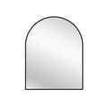 Black Metal Arch Mirror - Small 80cm x 100cm V292-M-METAR-S-BLACK