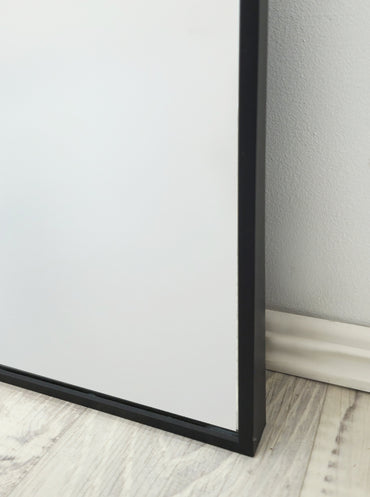 Black Metal Arch Mirror - Small 80cm x 100cm V292-M-METAR-S-BLACK