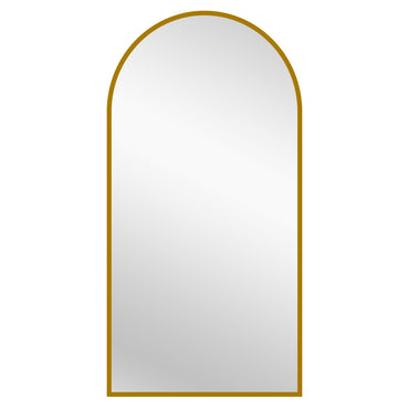 Gold Metal Arch Mirror - X Large 100cm x 200cm V292-M-METAR-XL-GOLD