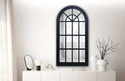 Window Style Mirror - Black Arch 70 CM x 130 CM V292-MIRR-ARCH001