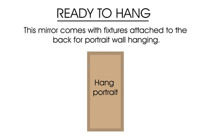 Window Style Mirror - White Arch 70 CM x 130 CM