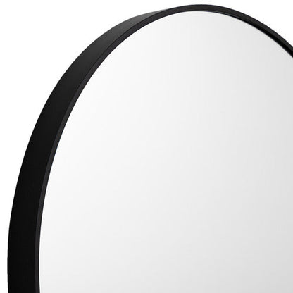 Metal Round Mirror 100cm - Black V292-MIRR-ARCH0031