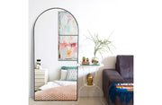 Metal Arch Mirror 80cm x 170cm - Black V292-MIRR-ARCH0035