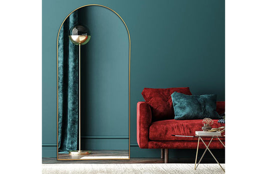 Metal Arch Mirror 80cm x 170cm - Gold V292-MIRR-ARCH0036