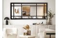 Window Style Mirror Full Length - Black 80 CM x 180 CM V292-MIRR-ARCH021