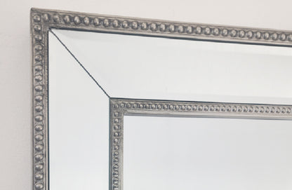 Silver Beaded Framed Mirror - X Large 190cm x 100cm V292-MIRR-BDD001