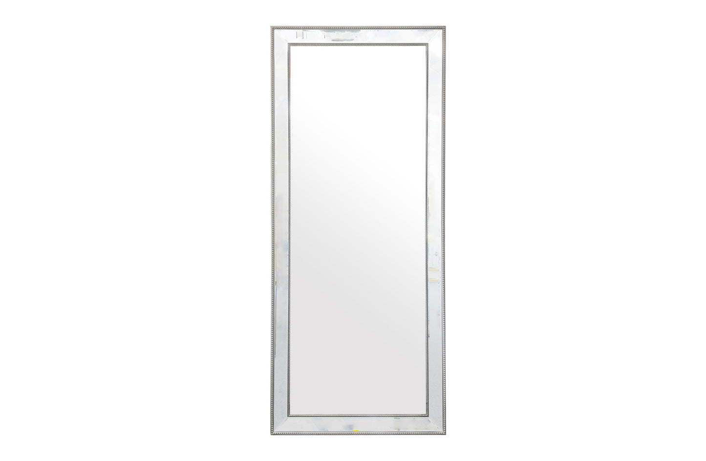 Medium Silver Beaded Framed Mirror - 70cm x 170cm V292-MIRR-BDD004
