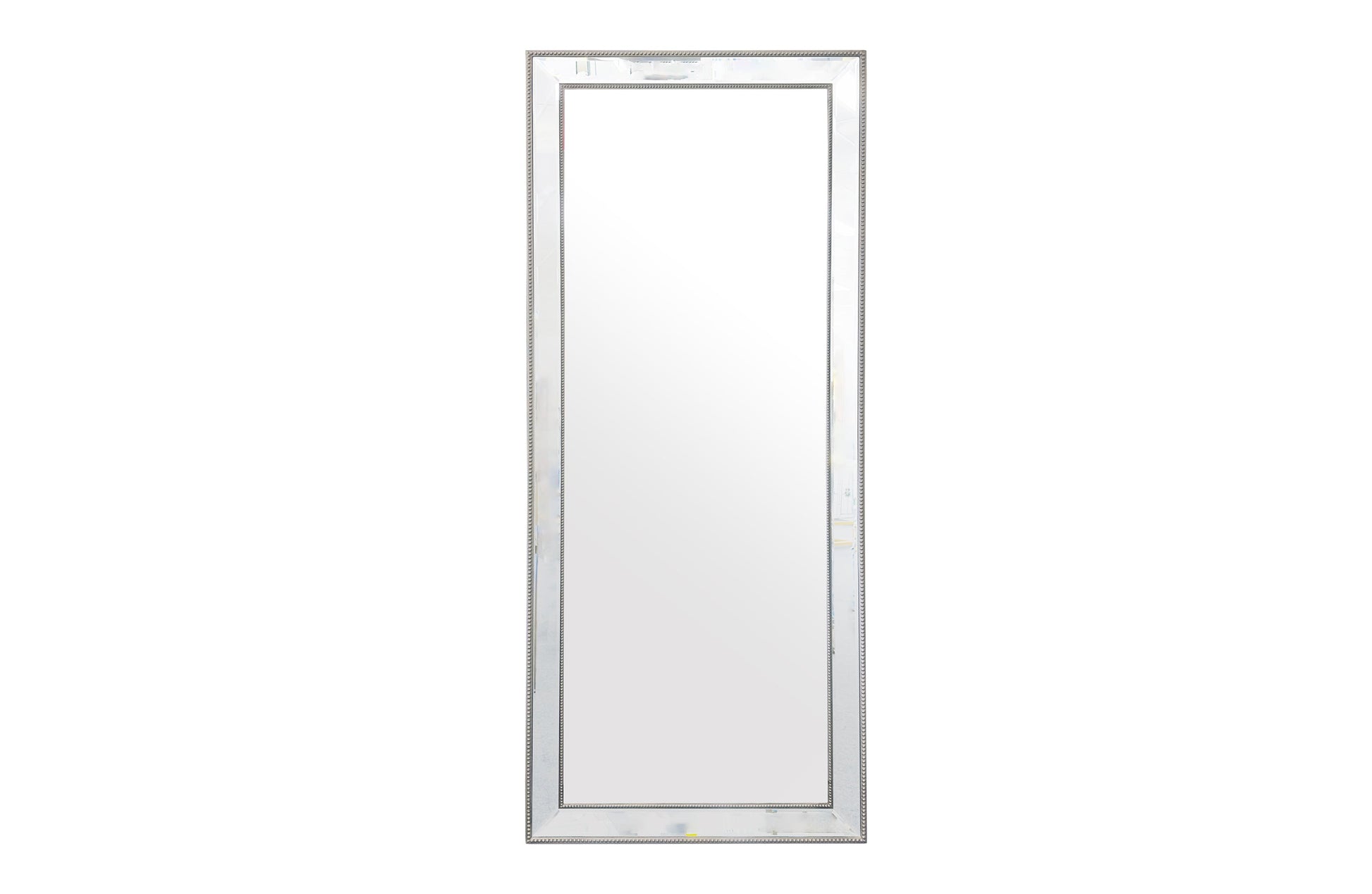 Medium Silver Beaded Framed Mirror - 70cm x 170cm V292-MIRR-BDD004