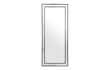 Medium Black Beaded Framed Mirror - 70cm x 170cm V292-MIRR-BDD005