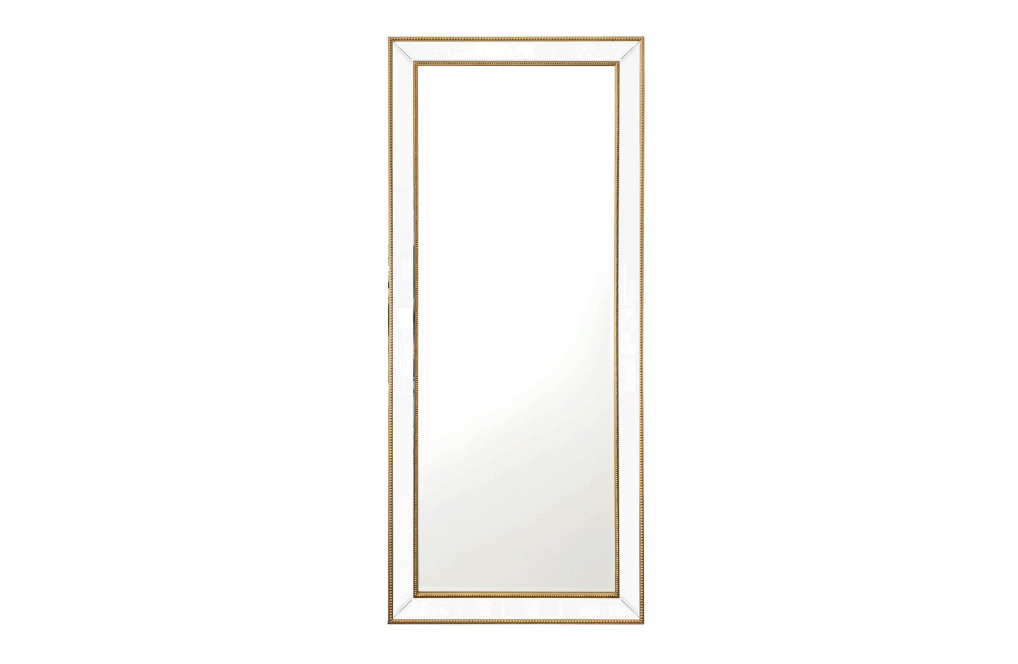 Medium Gold Beaded Framed Mirror - 70cm x 170cm V292-MIRR-BDD006