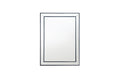 Black Beaded Framed Mirror - Rectangle 80cm x 110cm V292-MIRR-BDD007