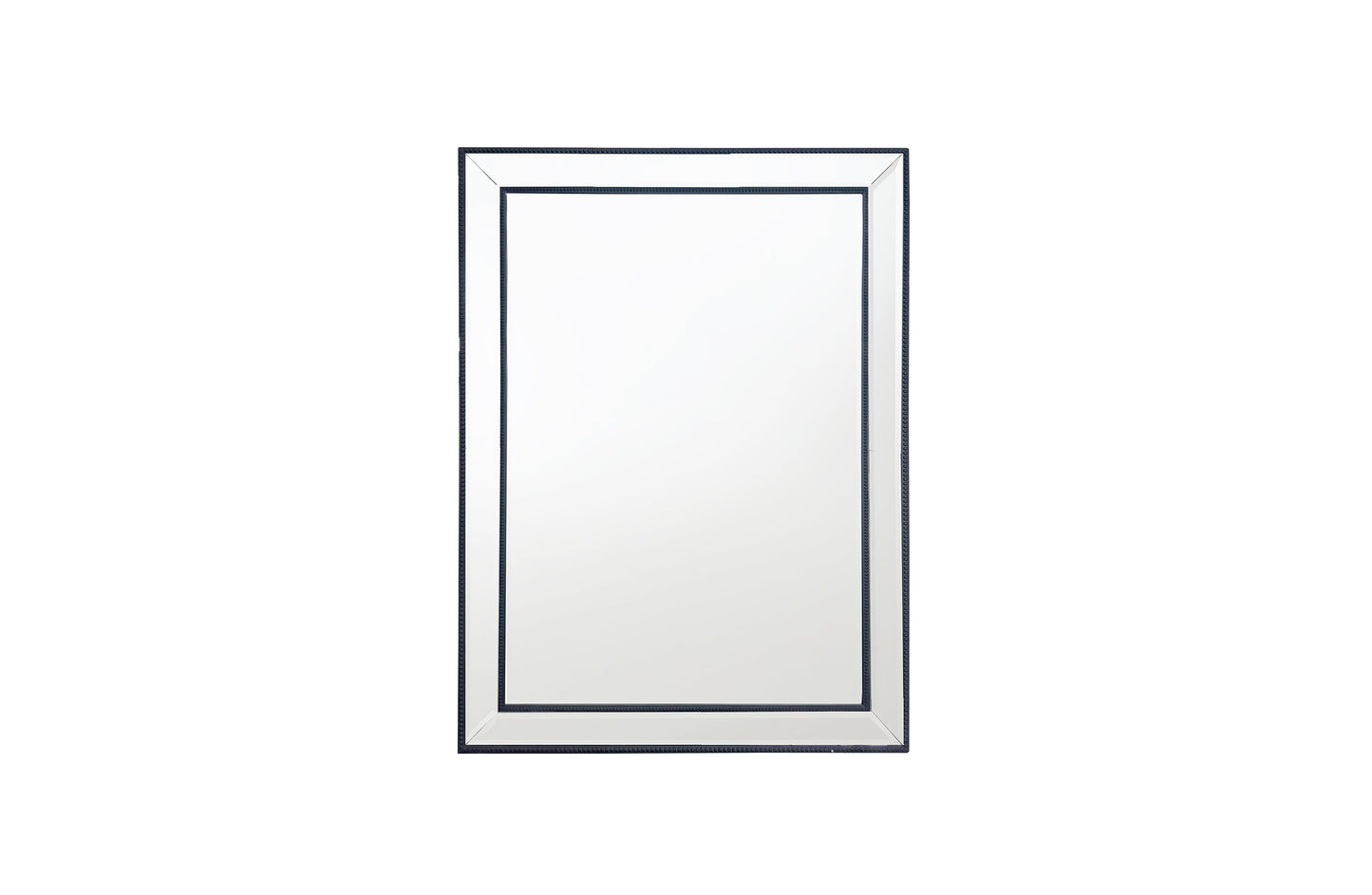 Black Beaded Framed Mirror - Rectangle 80cm x 110cm V292-MIRR-BDD007