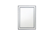 Black Beaded Framed Mirror - Rectangle 80cm x 110cm V292-MIRR-BDD007