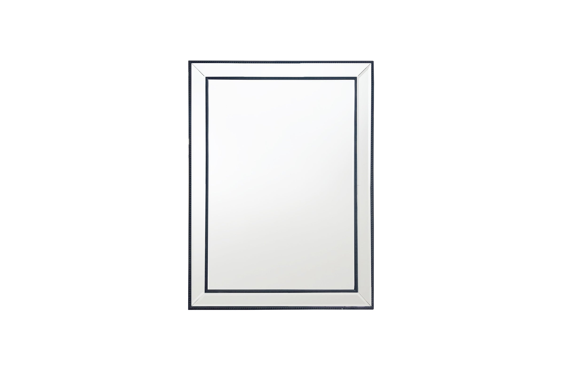 Black Beaded Framed Mirror - Rectangle 80cm x 110cm V292-MIRR-BDD007