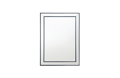 Black Beaded Framed Mirror - Rectangle 80cm x 110cm V292-MIRR-BDD007