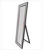Black Beaded Framed Mirror - Free Standing 50cm x 170cm V292-MIRR-BDD012