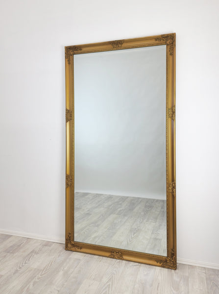 French Provincial Ornate Mirror - COUNTRY GOLD - X Large 100cm x 190cm V292-MIRR-FRN005