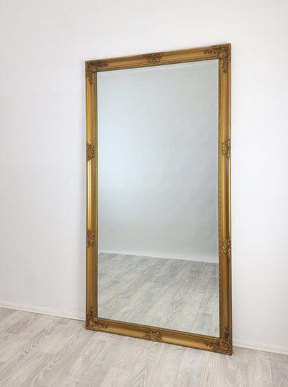 French Provincial Ornate Mirror - COUNTRY GOLD - X Large 100cm x 190cm V292-MIRR-FRN005
