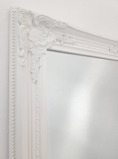 French Provincial Ornate Mirror - White - Medium 70cm x 170cm V292-MIRR-FRN009