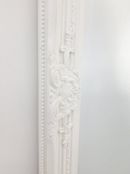 French Provincial Ornate Mirror - White - Medium 70cm x 170cm V292-MIRR-FRN009