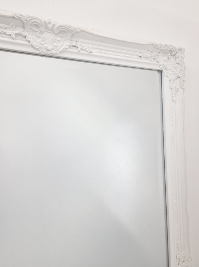 French Provincial Ornate Mirror - White - Small 80cm x 110cm V292-MIRR-FRN013