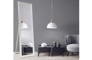 French Provincial Ornate Mirror - White - Free Standing 50cm x 170cm V292-MIRR-FRN017