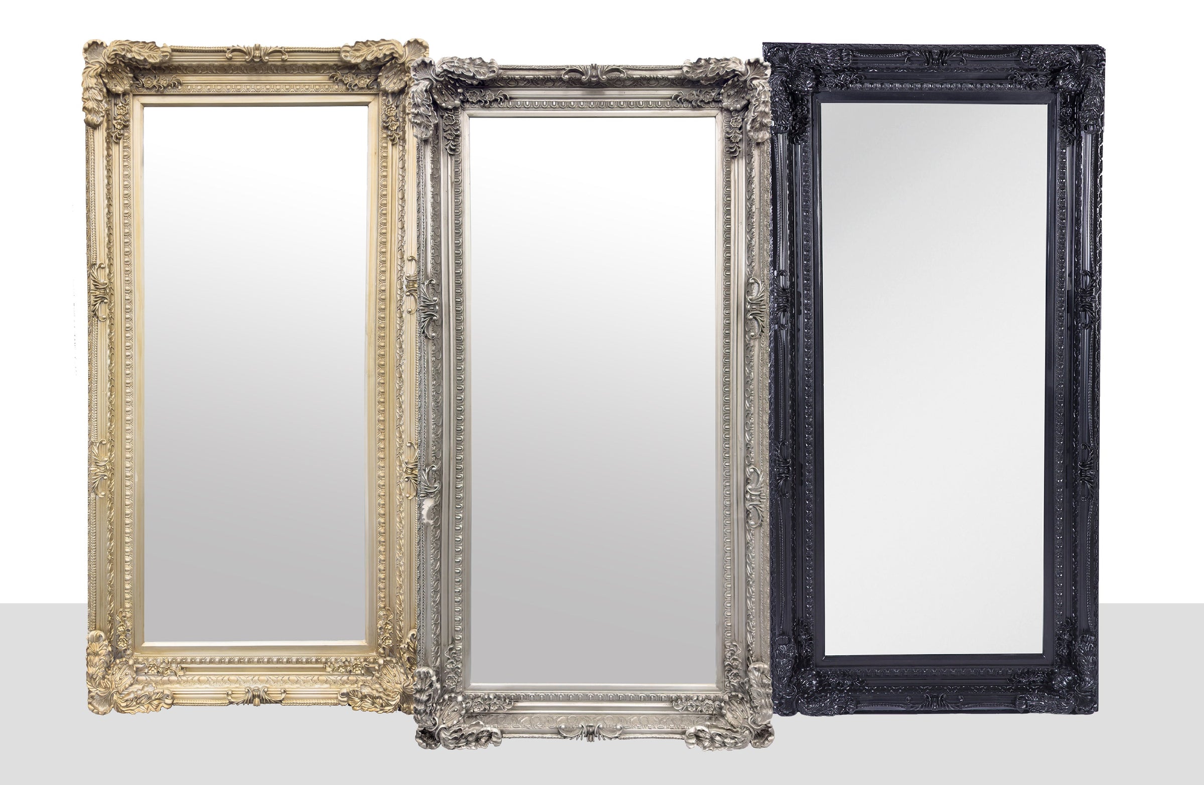 LUX French Provincial Ornate Mirror - Antique Champagne V292-MIRR-LUX003