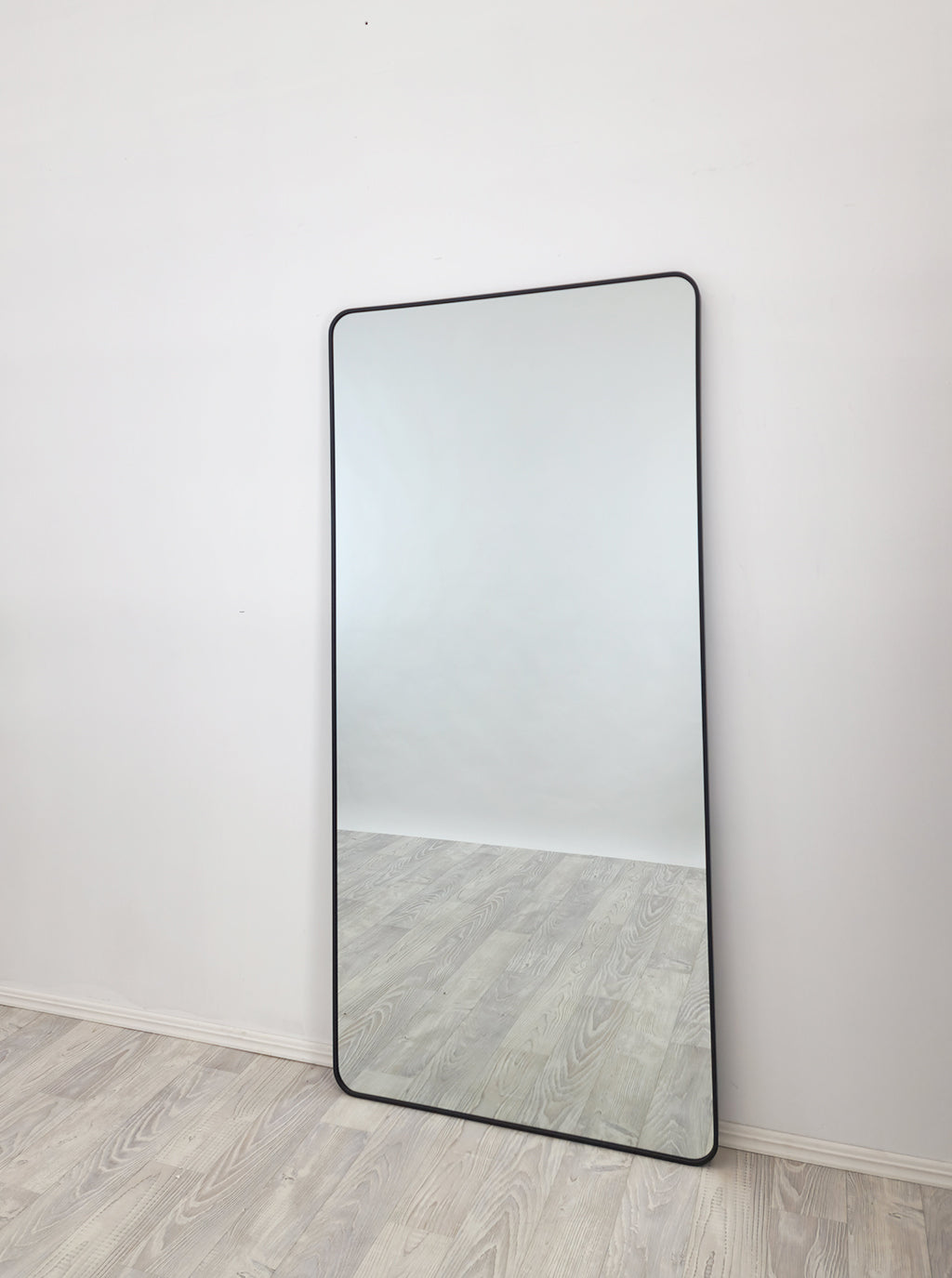 Black Metal Rectangle Mirror - Medium 80cm x 170cm V292-MIRR-MTL022