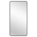 Black Metal Rectangle Mirror - X-Large 100cm x 200cm V292-MIRR-MTL033