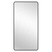 Black Metal Rectangle Mirror - X-Large 100cm x 200cm V292-MIRR-MTL033