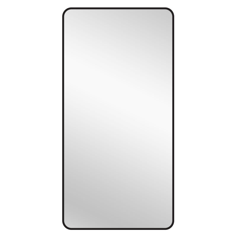 Black Metal Rectangle Mirror - X-Large 100cm x 200cm V292-MIRR-MTL033