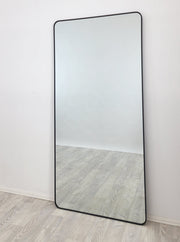 Black Metal Rectangle Mirror - X-Large 100cm x 200cm V292-MIRR-MTL033