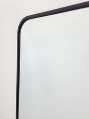 Black Metal Rectangle Mirror - X-Large 100cm x 200cm V292-MIRR-MTL033