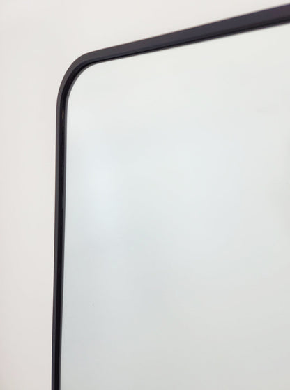 Black Metal Rectangle Mirror - X-Large 100cm x 200cm V292-MIRR-MTL033