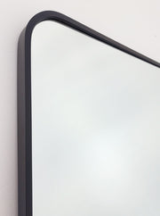 Black Metal Rectangle Mirror - X-Large 100cm x 200cm V292-MIRR-MTL033