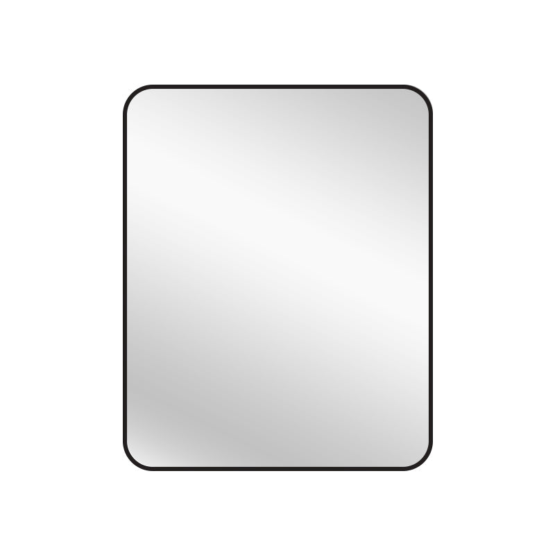 Black Metal Rectangle Mirror - Small 80cm x 100cm V292-MIRR-MTL055