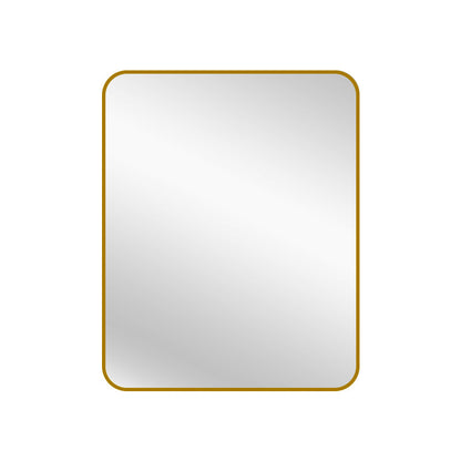 Gold Metal Rectangle Mirror - Small 80cm x 100cm V292-MIRR-MTL066