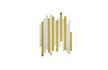 Luxe Panel Mirror - GOLD V292-MIRR-MTL611