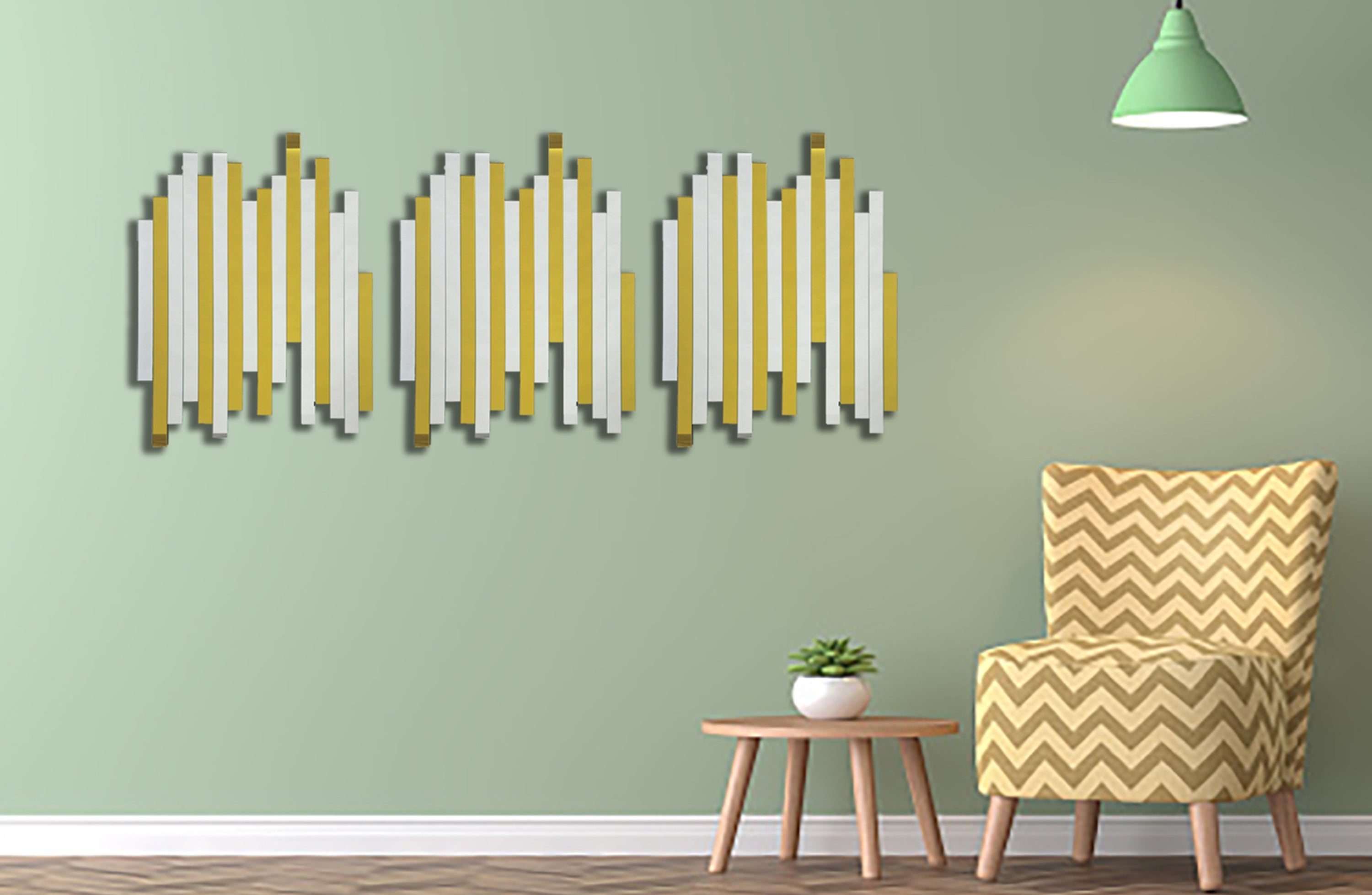 Luxe Panel Mirror - GOLD V292-MIRR-MTL611