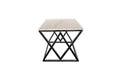 Alsea Side Table Black Base - White Marble V292-SDT-ALS003