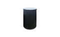 Ripple White Side Table - Black Marble V292-ST-RPLE-WHITEBASE-BLACKMARBLE